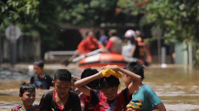 Banjir di Komplek IKPN Bintaro