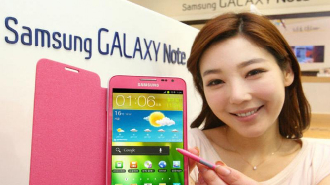 Samsung Galaxy Note seri pink