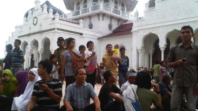 Kepanikan gempa di Banda Aceh