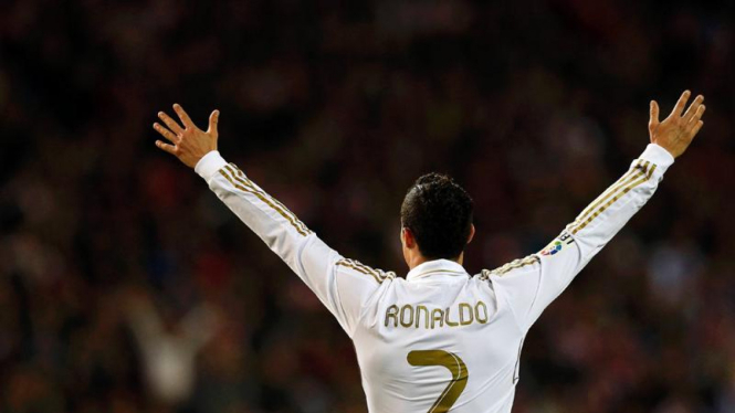 Cristiano Ronaldo di Pertandingan Real Madrid VS Atletico Madrid