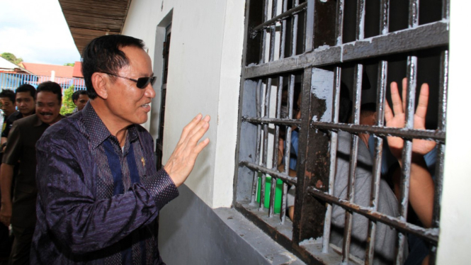 Menteri Hukum Amir Syamsuddin kunjung Rutan Batam