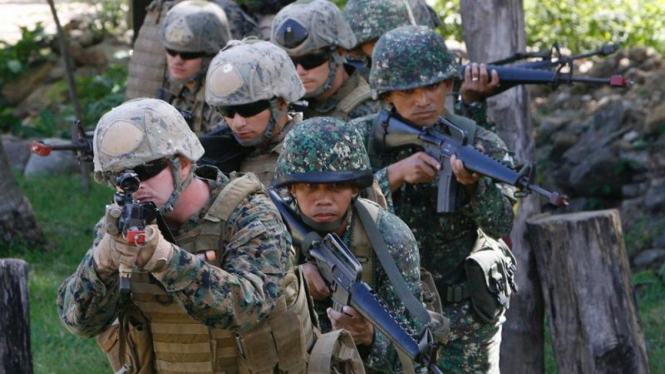 Pasukan Filipina dan AS gelar latihan militer pada 19 April 2012