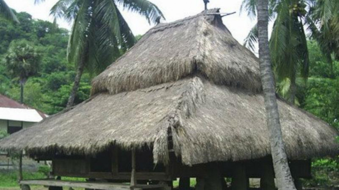 Rumah adat desa Sikka