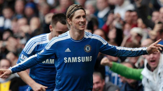 Fernando Torres saat Chelsea melawan QPR