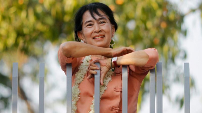Tokoh demokrasi Myanmar, Aung San Suu Kyi