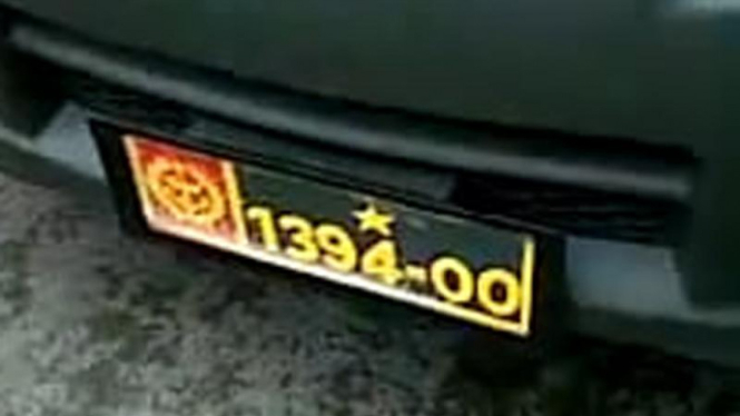 Pelat nomor mobil 'Koboy Palmerah'