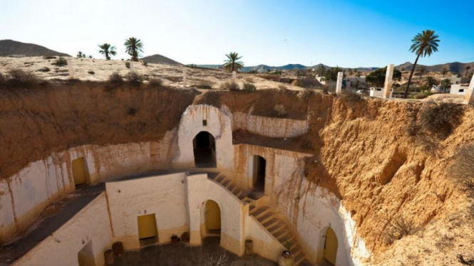 Bangunan bawah tanah di Tunisia