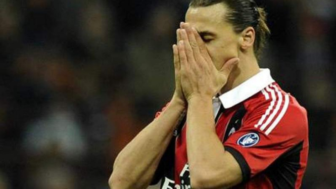 Penyerang AC Milan, Zlatan Ibrahimovic