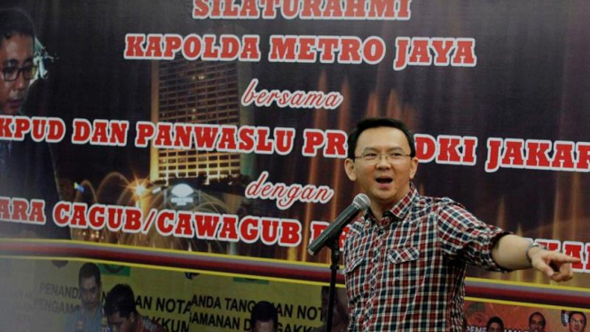 Basuki Tjahaya Purnama (Ahok), Calon Wakil Gubernur DKI Jakarta di Polda Metro