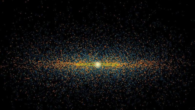 Peta asteroid besutan NASA [foto ilustrasi]