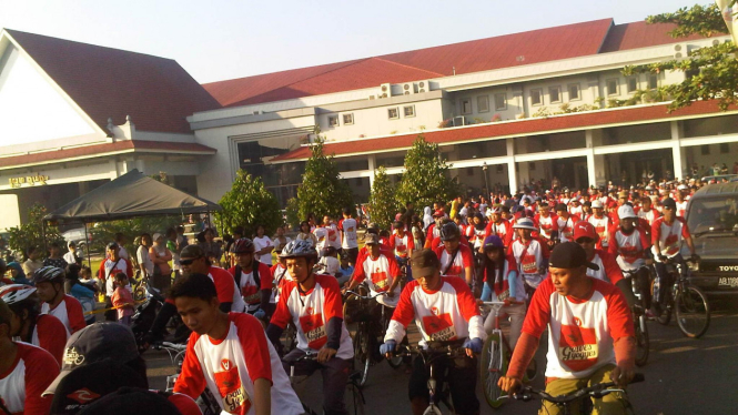 Peserta VIVAnews Fun Bike di Yogyakarta