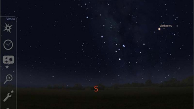 Stellarium, Peta Bintang di BlackBerry PlayBook