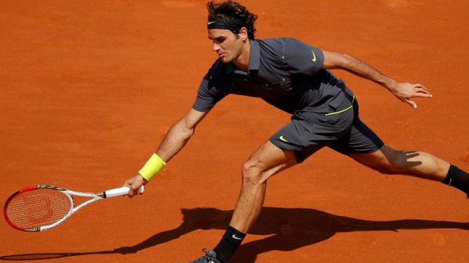 Roger Federer di Prancis Terbuka 2012