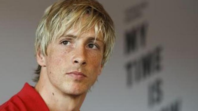 Penyerang Timnas Spanyol, Fernando Torres.