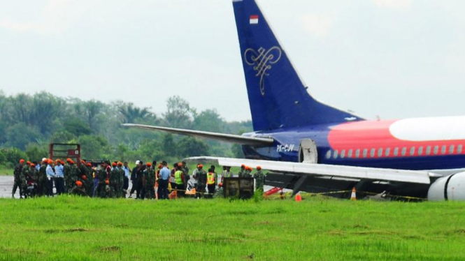 Pesawat Sriwijaya Tergelincir di Pontianak