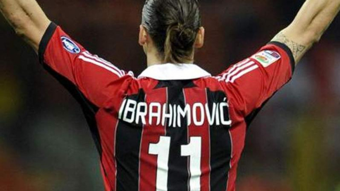 Zlatan Ibrahimovic saat membela AC Milan