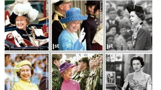 Perangko 60 Tahun tahta Ratu Elizabeth II