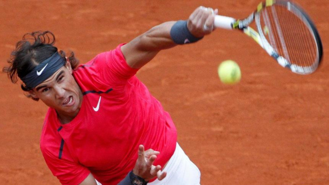 Rafael Nadal di Perancis Terbuka Roland Garros 2012