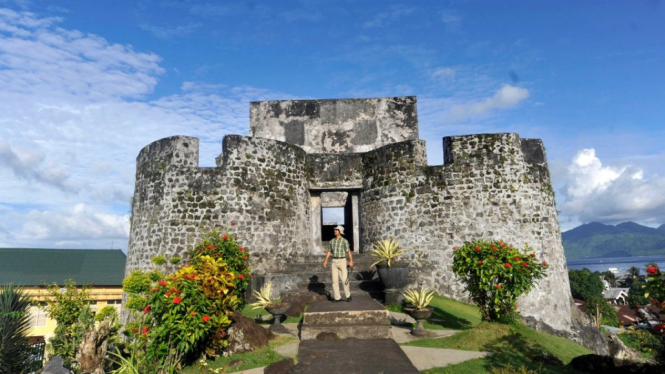 Benteng Tolukko di Ternate Maluku Utara yang dibangun Portugis