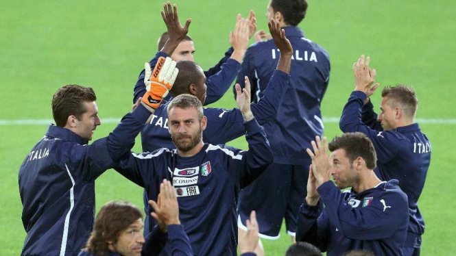 Timnas Italia menjalani latihan