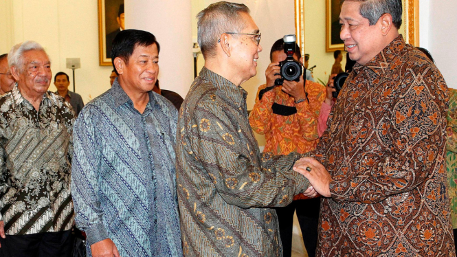 Presiden SBY bertemu sesepuh TNI Polri