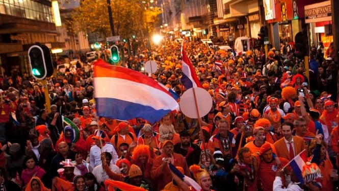 Suporter Belanda.