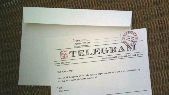 Telegram indah akan diganti sistem perangko elektronik