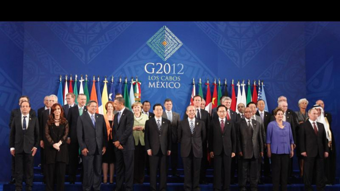 Presiden Yudhoyono menghadiri KTT G20 di Los Cabos Meksiko