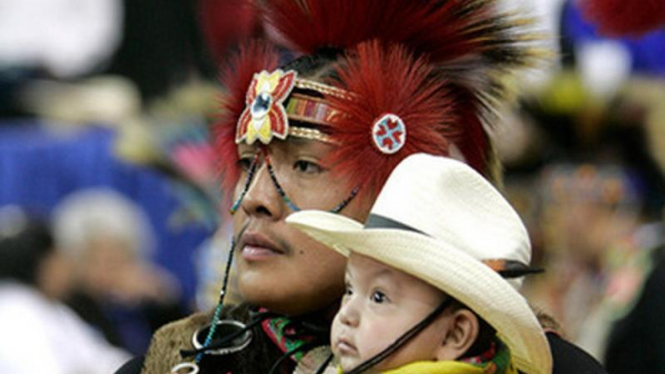 Warga Amerika Serikat keturunan Suku Indian