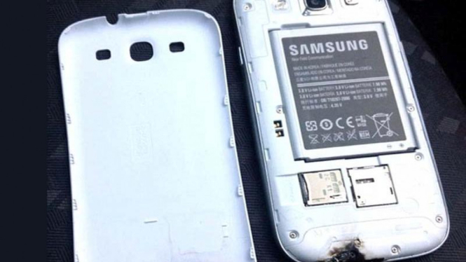 Samsung Galaxy SIII yang Terbakar