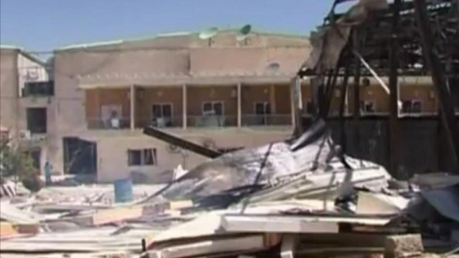 Stasiun TV Suriah diserang