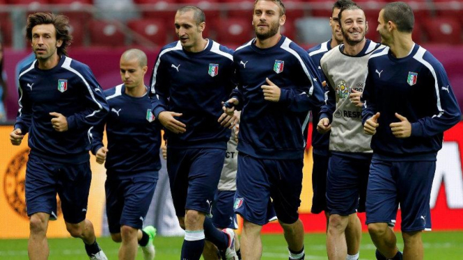 Pemain timnas Italia jelang lawan Jerman di semifinal