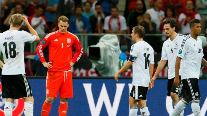 Timnas Jerman meratapi kegagalan di semifinal Piala Eropa 2012