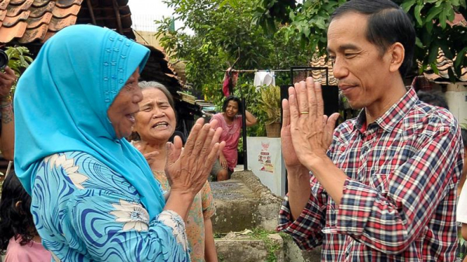 Jokowi Kampanye di Gang Sempit