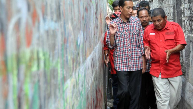 Jokowi Kampanye di Gang Sempit