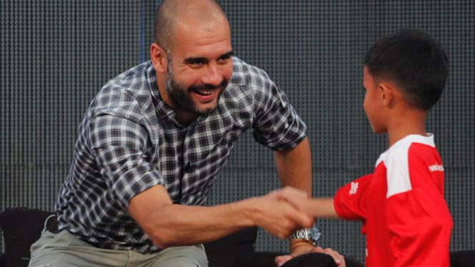 Josep 'Pep' Guardiola Sapa Jakarta