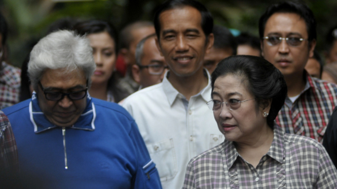Megawati Soekarnoputri di TPS Kebagusan