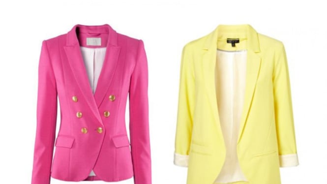 Blazer warna cerah