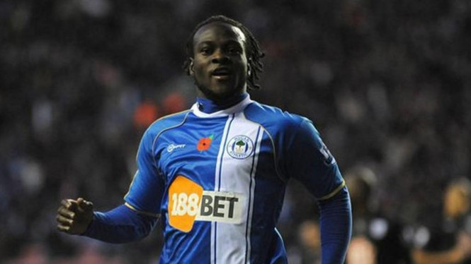 Victor Moses di Wigan Athletic.