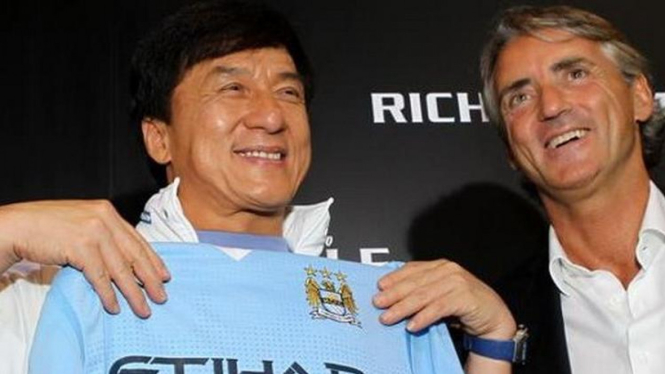 Jackie Chan dan Roberto Mancini