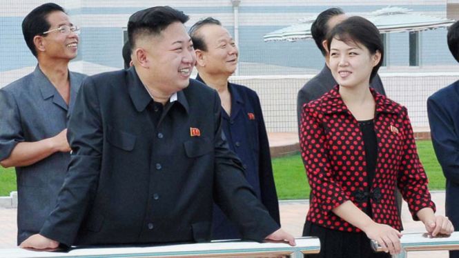 Kim Jong-Un dan Istrinya