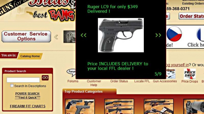 Penjual senjata online, Budsgunshop.com