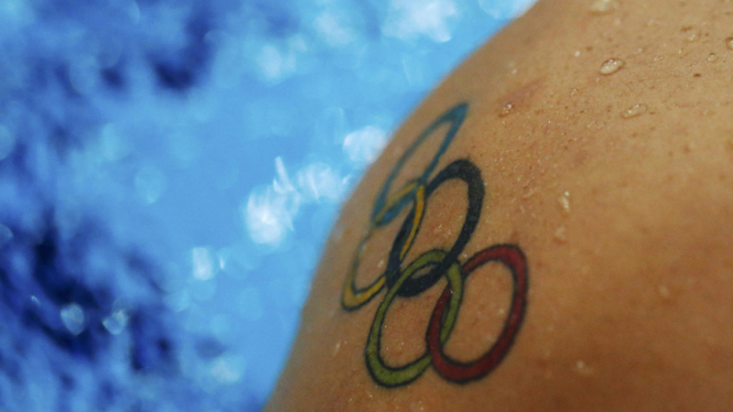 Barisan tato atlet Olimpiade 2012