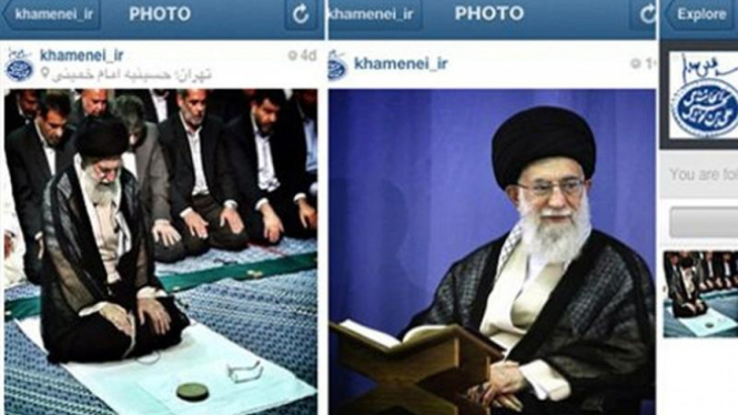 Akun Instagram Ayatollah Khamenei