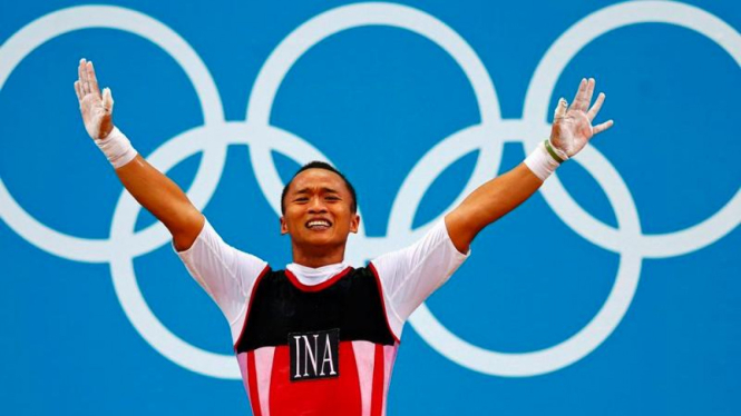 Lifter Indonesia, Triyanto, di Olimpiade 2012