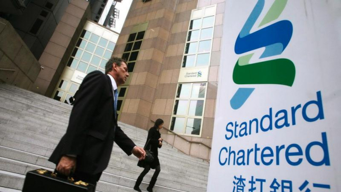 Kantor cabang Bank Standard Chartered di Hong Kong