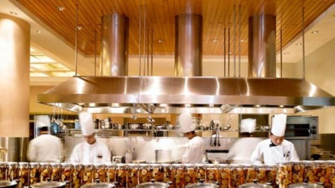 Open kitchen di Resto Sailendra Hotel JW Marriott, Jakarta