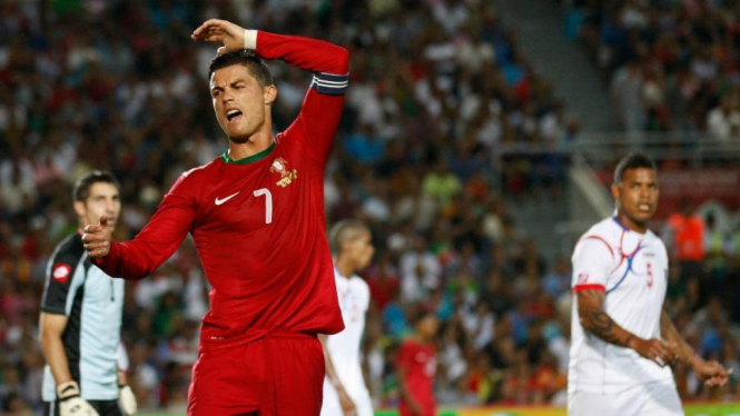 Cristiano Ronaldo lakukan protes saat Portugal vs Panama
