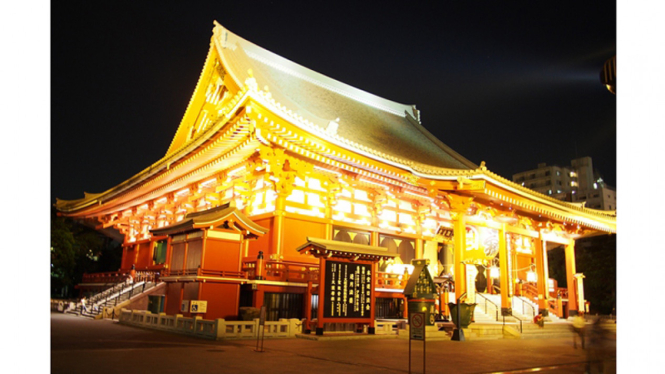 Sensoji Temple di Asakusa, Jepang.