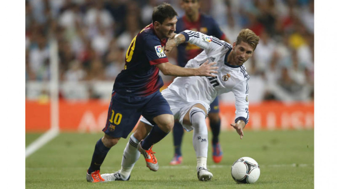 Real Madrid VS Barcelona di Piala Super Spanyol 2012